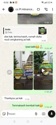 Testimonial Papan Bunga Pernikahan tarajusari
