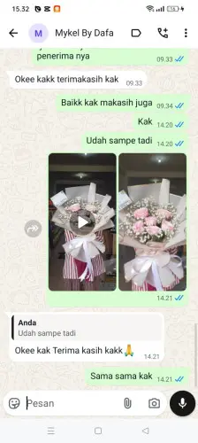 Testimonial Buket Bunga tarajusari
