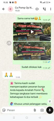 Testimonial Papan Bunga tarajusari