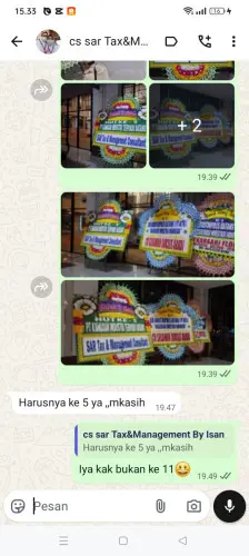 Testimonial Papan Bunga tarajusari