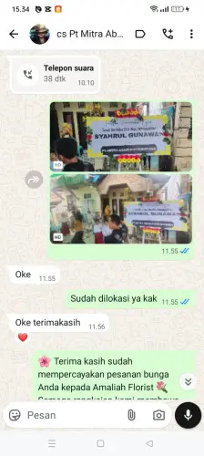 Testimonial Papan Bunga tarajusari