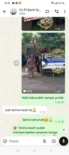 Testimonial Papan Bunga tarajusari